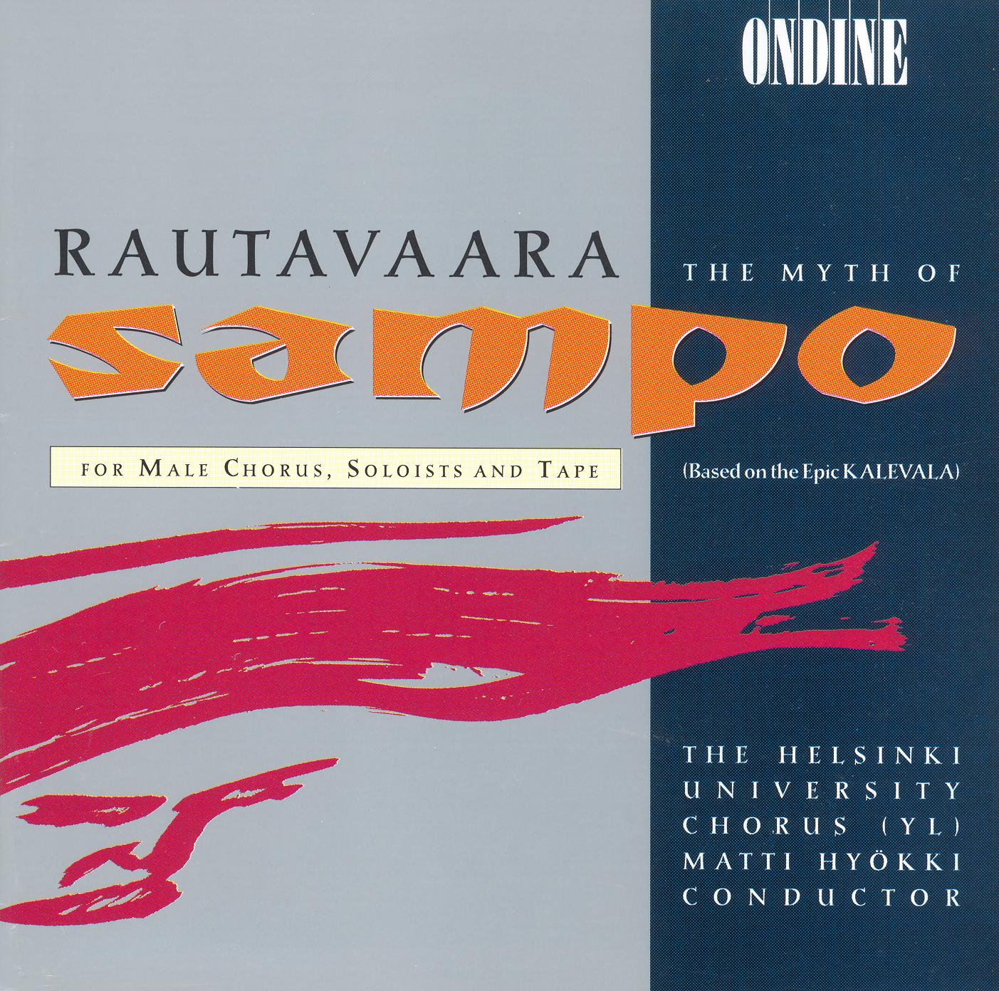 CD cover of The Myth of Sampo by Einojuhani Rautavaara from Matti Hyokki and the Helsinki University Chorus on Ondine