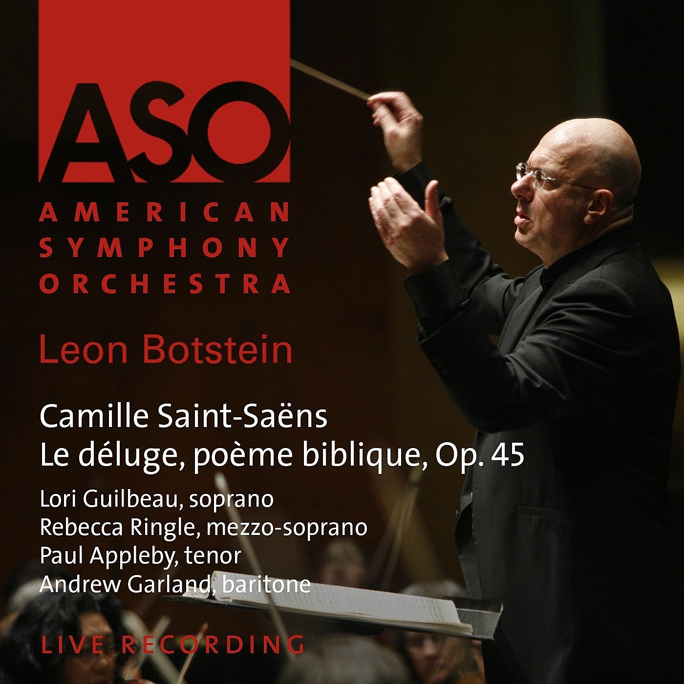CD cover of Le Deluge by Saint-Saens from Leon Botstein and the American Symphony Orchestra on ASO.