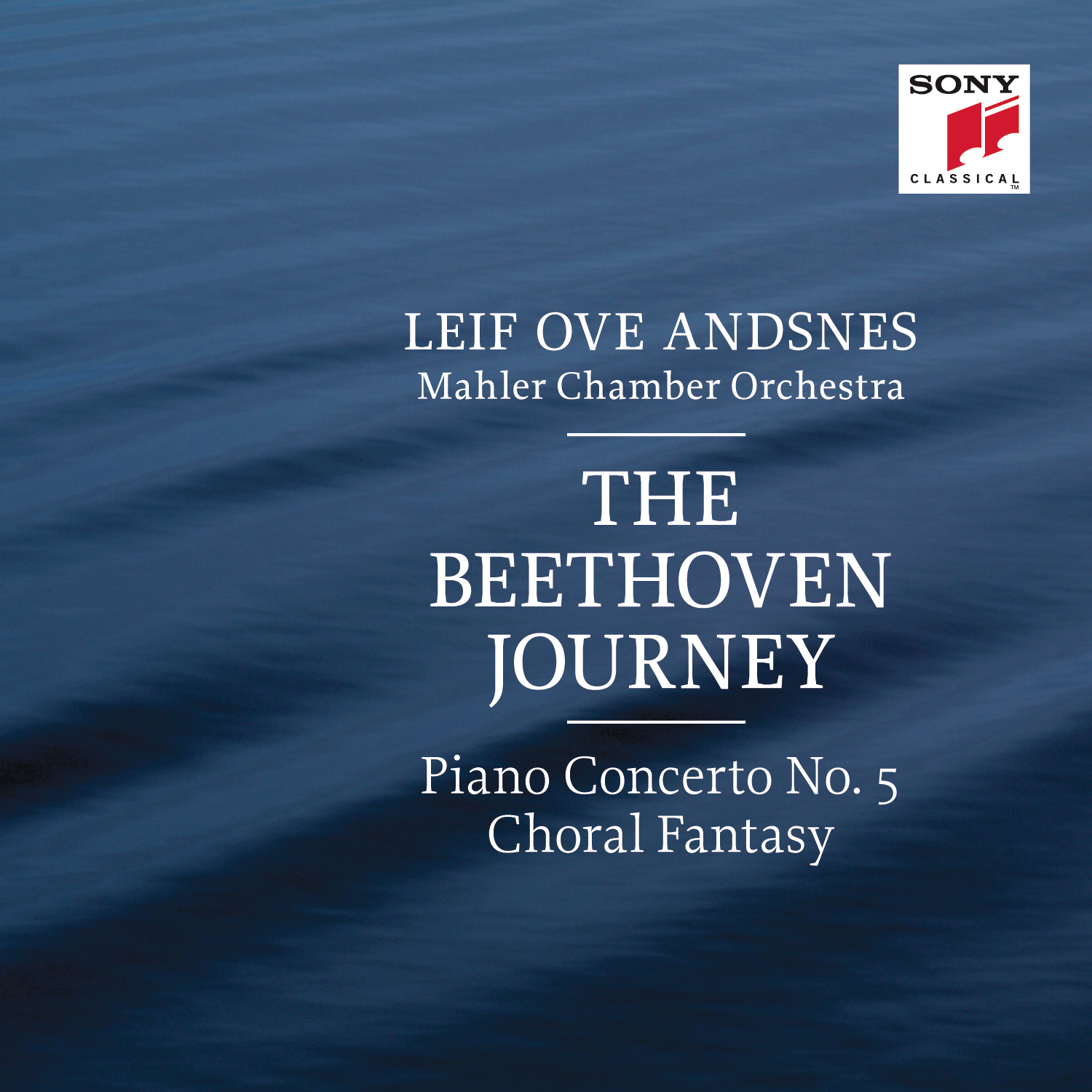 CD cover of Piano Concerto 5 by Beethoven from Leif Ove Andsnes and the Mahler Chamber Orchestra on Sony