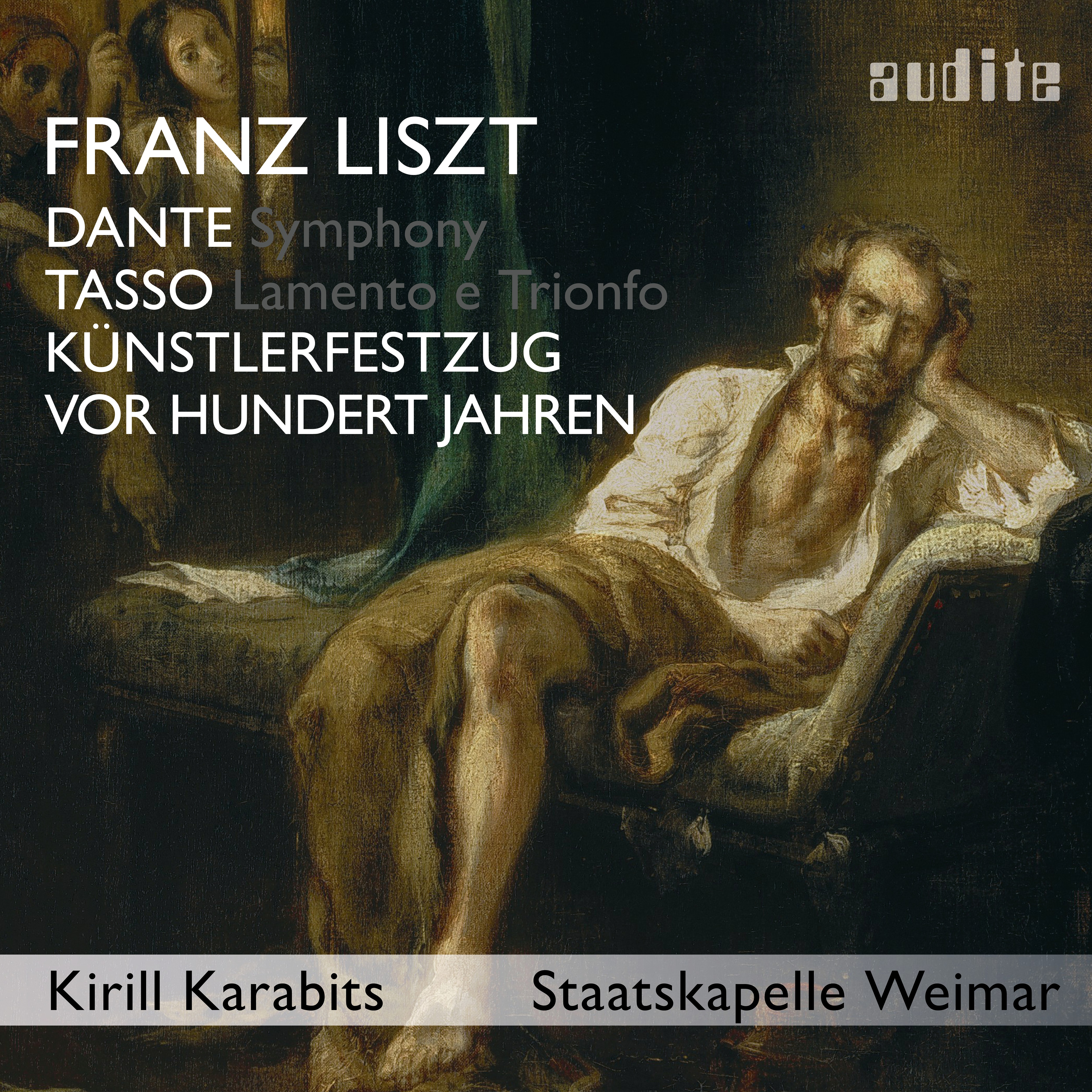 CD cover of Artist's Procession for Schiller's Festival by Franz Liszt from Kirill Karabits and the Staatskapelle Weimar on Audite