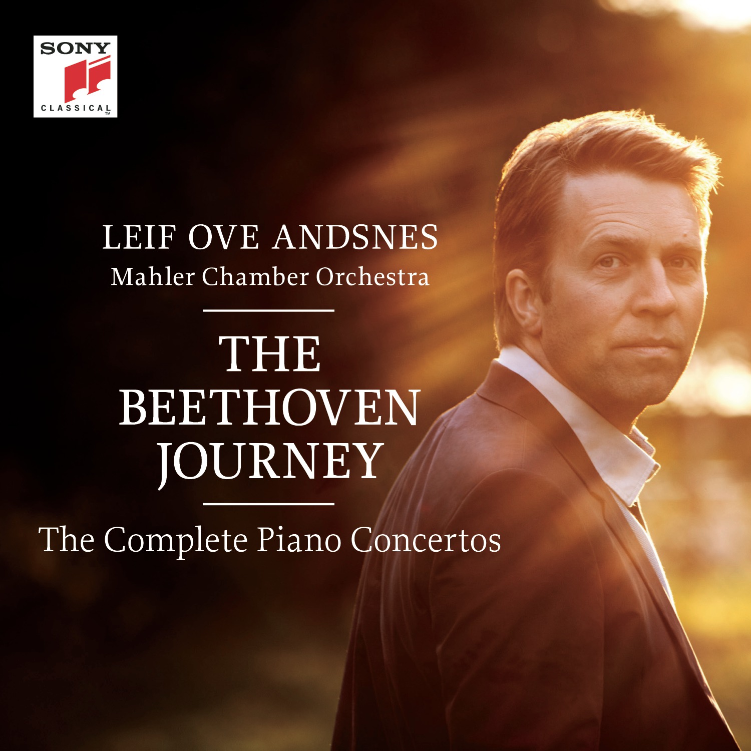 Box set cover of the Piano Concertos by Beethoven from Leif Ove Andsnes and the Mahler Chamber Orchestra on Sony