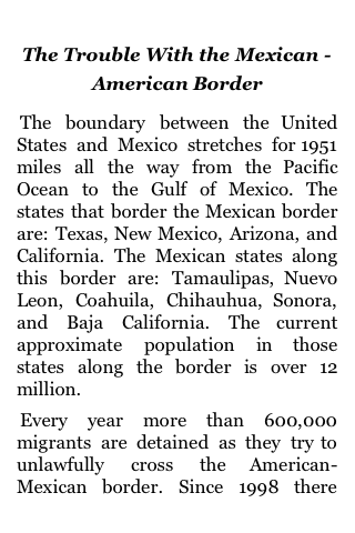 The Trouble With The Mexican – American Border image #1