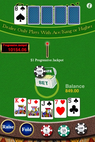 Caribbean Stud Poker Free screenshot 1