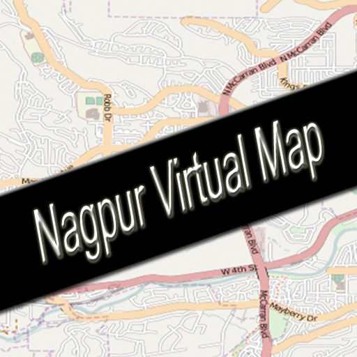Nagpur, India Virtual Map