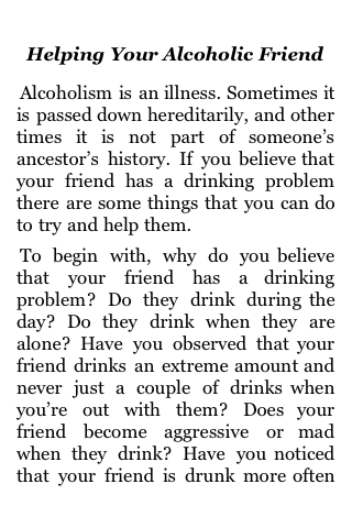 Helping Your Alcoholic Friend image #1