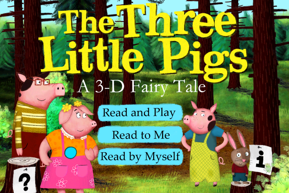 The Three Little Pigs-Nosy Crow interactive storybook (for iPhone) screenshot 1
