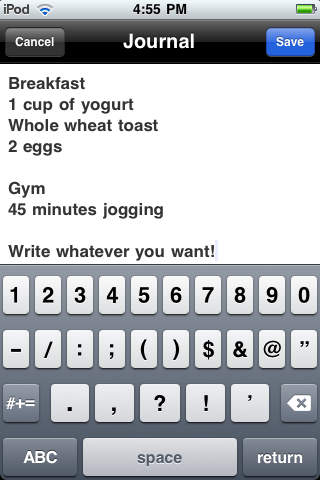 EatRight 90 - Nutrition log extreme fitness - Diet and exercise screenshot 4