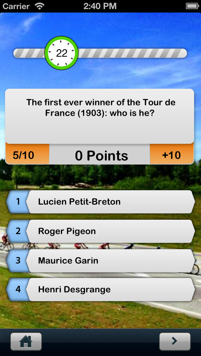 iQuiz for Cycling ( Bicycle racing Event Player Team and Basic Trivia ) screenshot 5