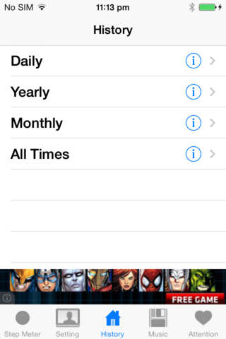 step meter (Pedometer) (free) - náhled