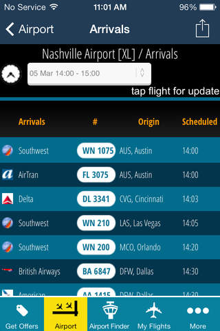 Nashville Airport (BNA) Flight Tracker Premium Rad - náhled