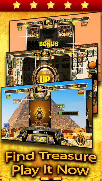 Golden Pharaoh's Treasure Slot Machines - The frenzy way to spin the ...