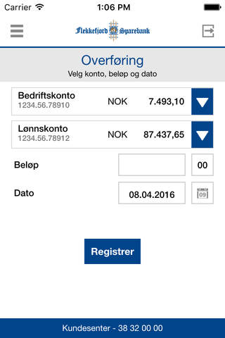 Flekkefjord Sparebank Bedrift - náhled