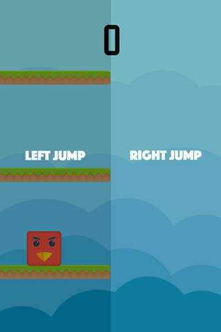 Color Red Geometry Bird Square Blok Jump Dash Spik - náhled