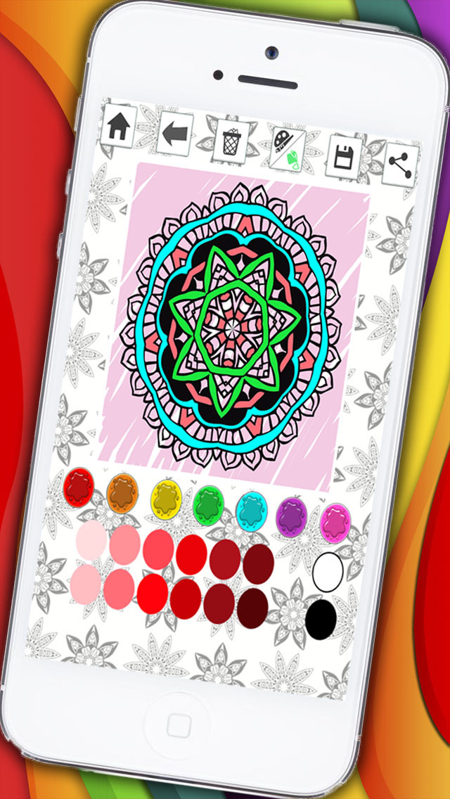 Mandalas coloring pages for adults - Premium | iPhone & iPad Game ...