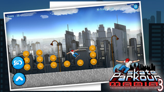 Skate Parkour Mania 3 : The Extreme Ollie Jump and Tricks City Sport - Gold Edition screenshot 2