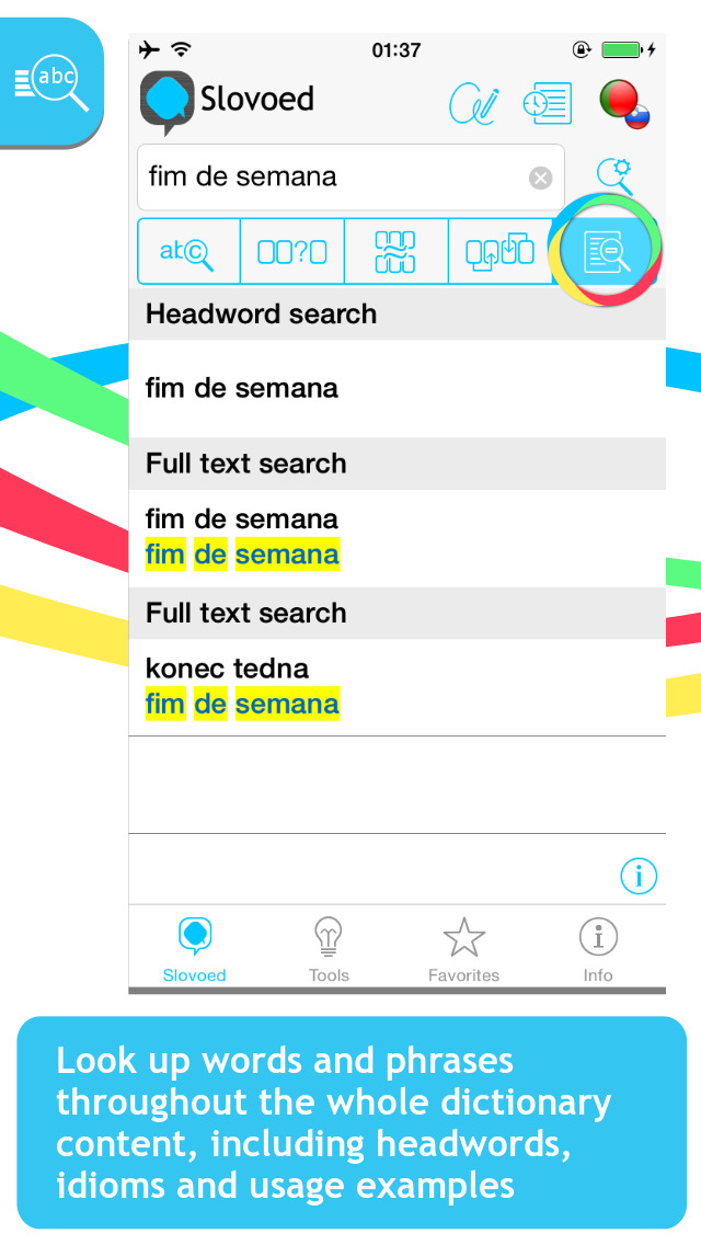 Portuguese <-> Slovenian Slovoed Compact dictionary screenshot 2