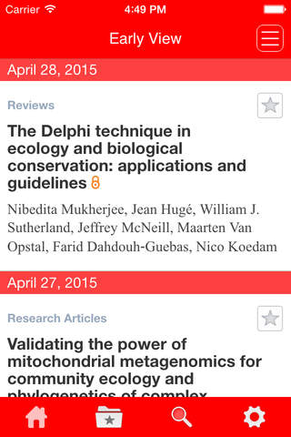 Methods in Ecology and Evolution - náhled