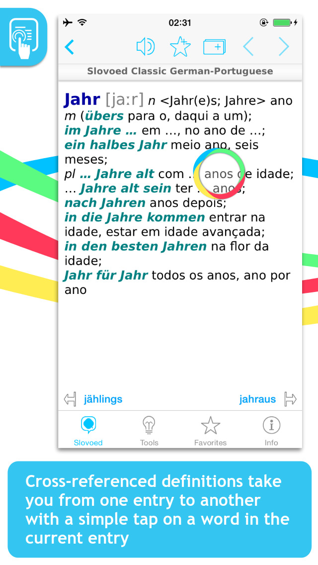 Portuguese <-> German Slovoed Classic talking dictionary screenshot 5