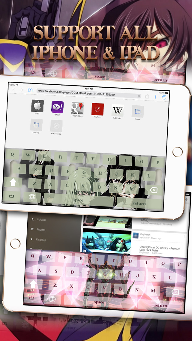KeyCCM – Manga & Anime : Custom Color & Wallpaper Keyboard Themes For Code Geass Edition screenshot 3
