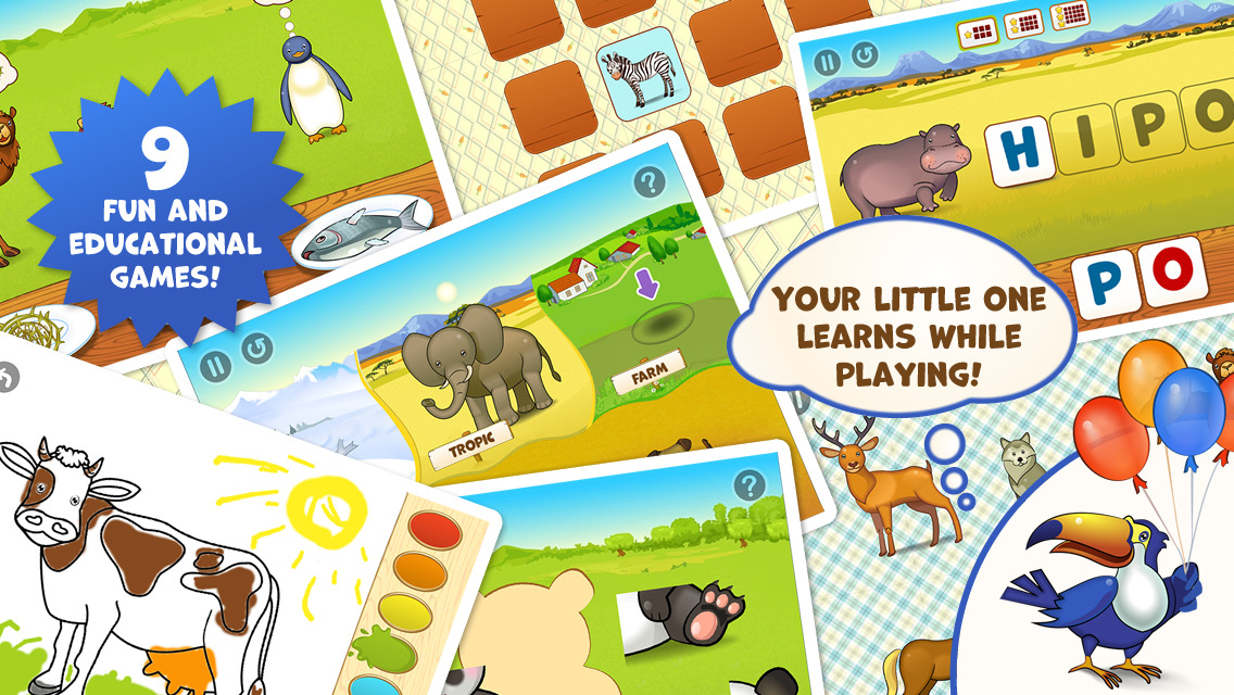 App Shopper: Zoo Playground - Educational games with animated animals ...