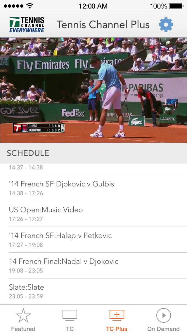 Tennis Channel screenshot 3
