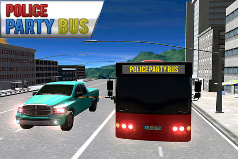 Police Party Bus Racing Simulator 3D - náhled