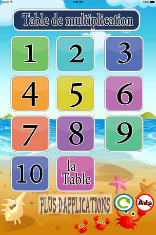 Table de multiplication lite - náhled