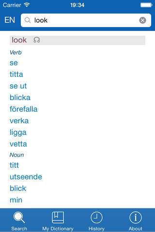 Swedish <> English Dictionary + Vocabulary trainer - náhled
