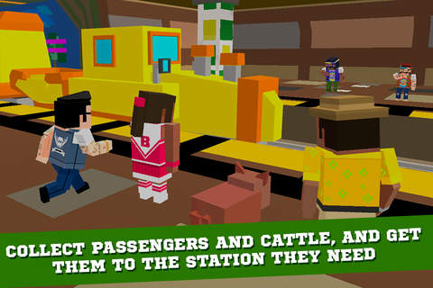 Pixel Subway Train Simulator 3D - náhled