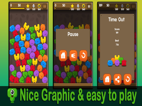 Little Cute Monsters Match Mania - Splash Puzzle B - náhled