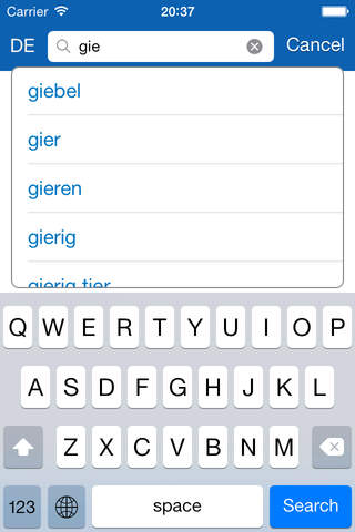 German <> French Dictionary + Vocabulary trainer - náhled