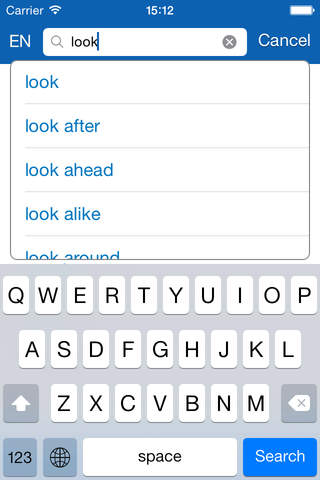 French <> English Dictionary + Vocabulary trainer  - náhled