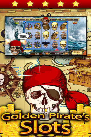 `` Golden Pirate's Treasure Slots `` - Spin the pi - náhled