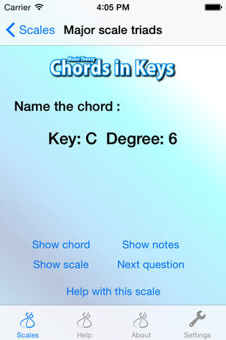 Music Theory - Chords in Keys - náhled