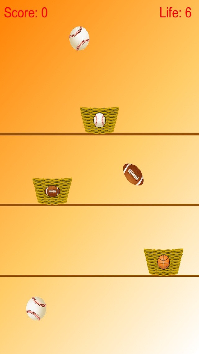 Ball Collect - Separate Baseball, Basketball And Football Free screenshot 1