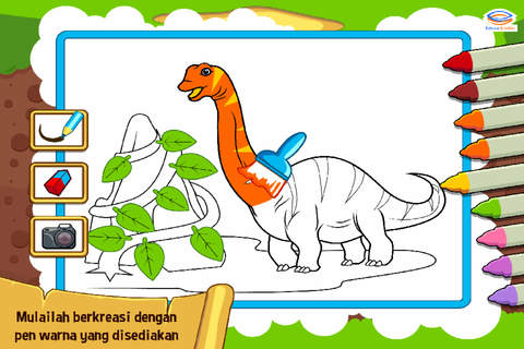 Marbel Mewarnai Dinosaurus - náhled