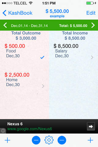 KashBook Ad Supported - náhled