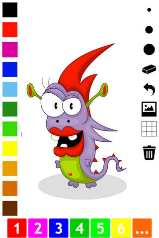 A Monster Coloring Book for Children to Learn to C - náhled