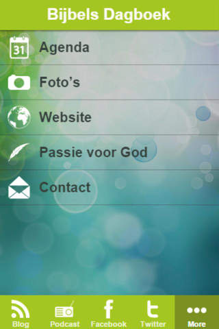 Bijbels Dagboek App - náhled