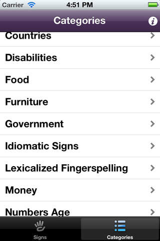 ASL Dictionary from NTID - náhled