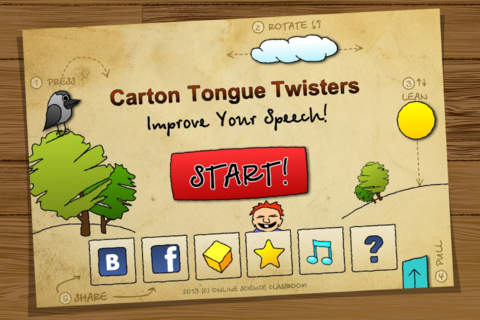 Cartoon Tongue Twisters. English language. FREE - náhled