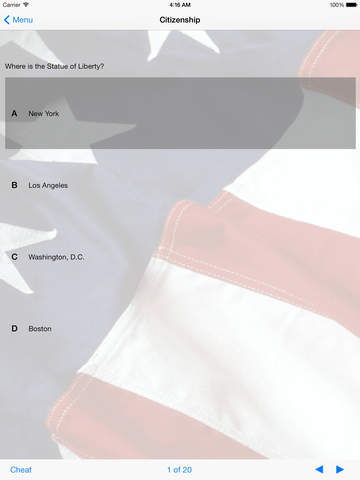 U.S. Citizenship Test screenshot 7