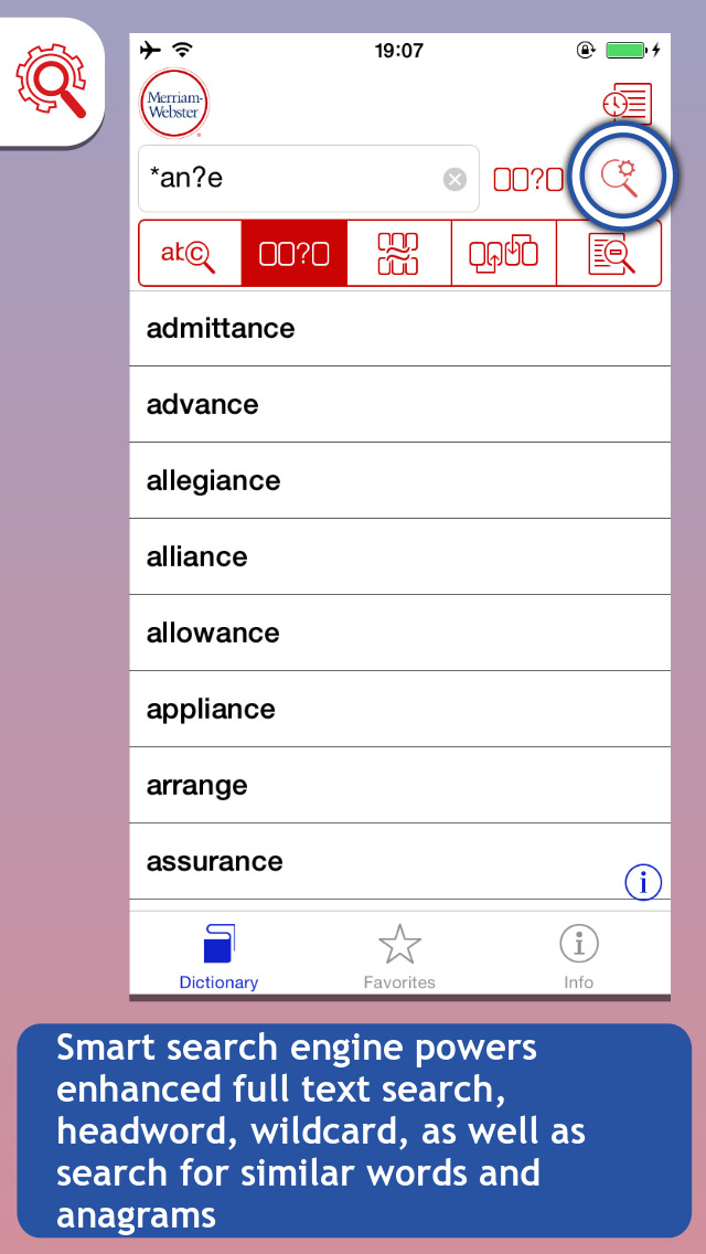 Merriam-Webster’s Dictionary of Synonyms and Antonyms screenshot 1