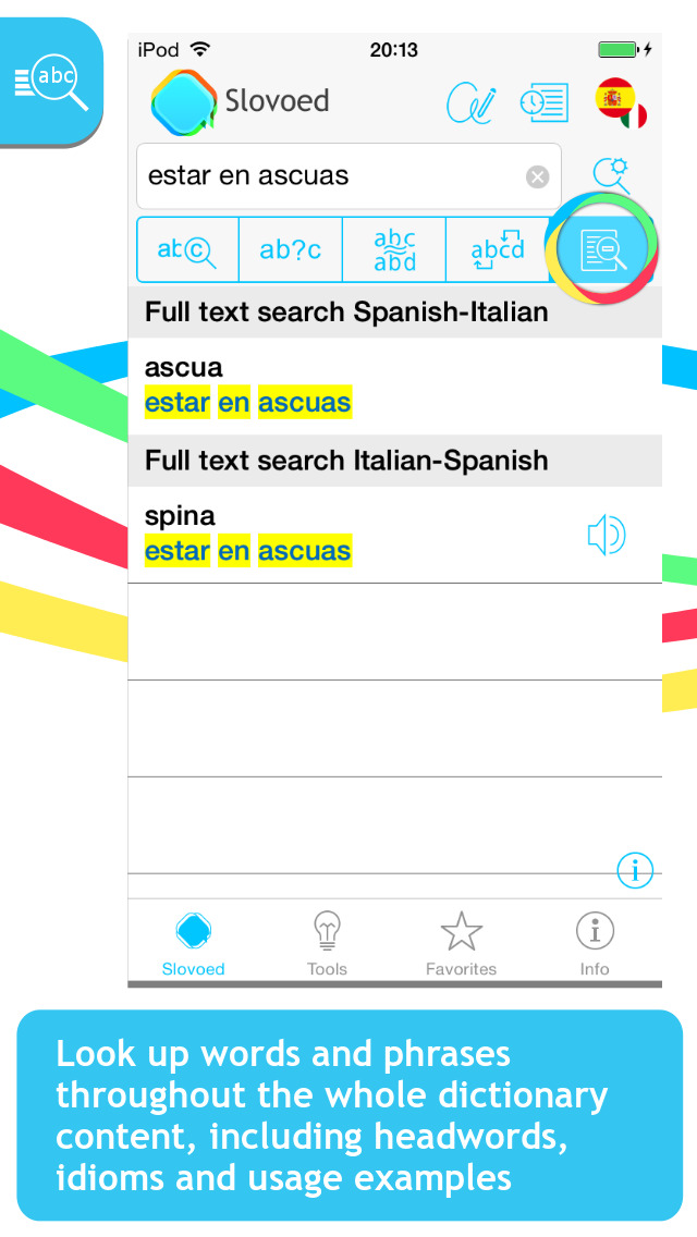 Italian <> Spanish Dictionary screenshot 2