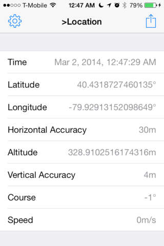 >LOAD Core Location and GPS Info - náhled