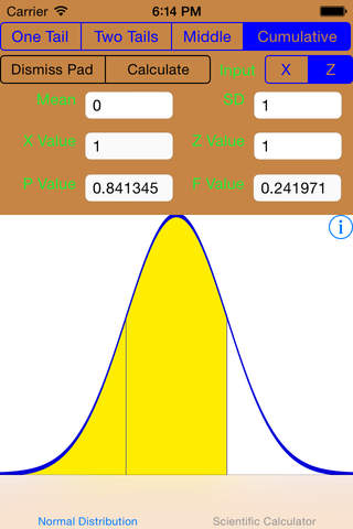Scientific Calculator With Normal/Gaussian Distrib - náhled