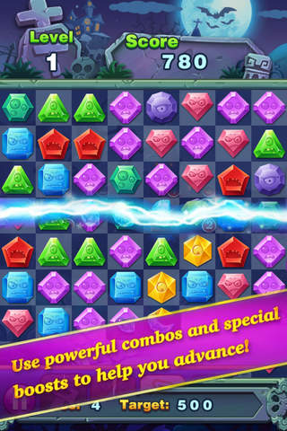 Star Zombie: Crazy Jewels Match - náhled