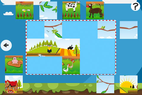 A Farm Jigsaw Puzzle for Pre-School Children with  - náhled