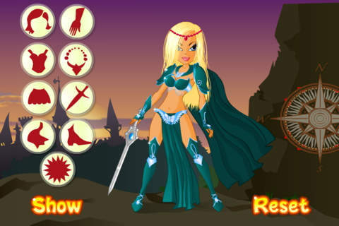 Warrior Princess Dress Up - náhled