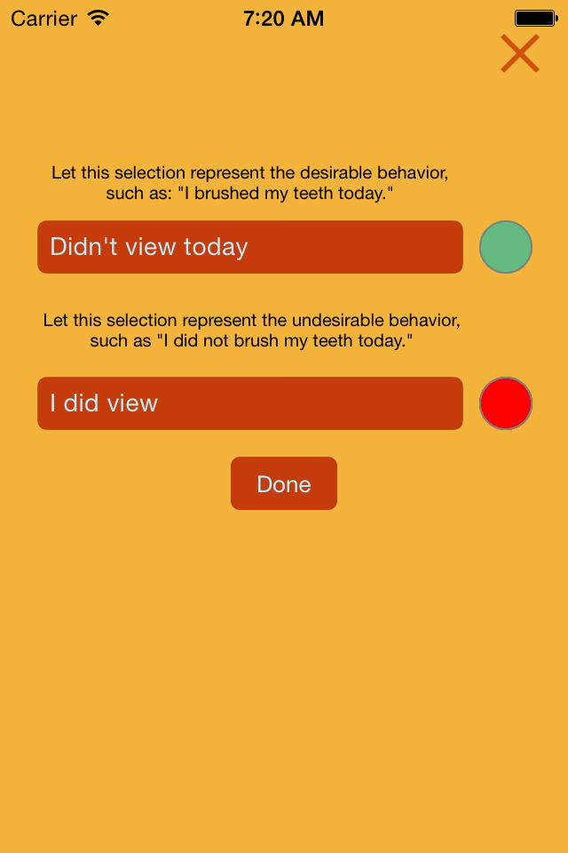 habituate displays a percentage which represents the rewiring